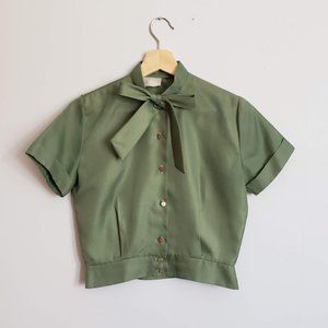 Vintage Pussy Bow Blouse